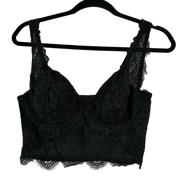 Victoria's Secret Dream Angels Bra Size 34D Black Lined Demi Underwire Lace - Picture 1 of 9